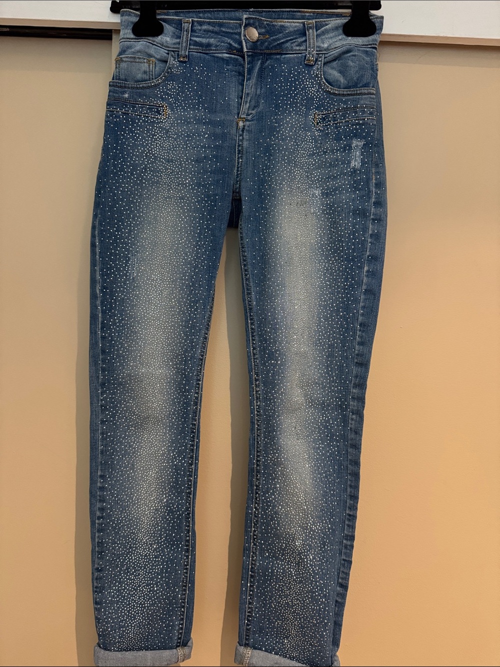Twin-Set Skinny Jeans with Crystal Embellishment
